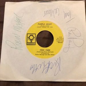 Vintage Free Fare 45 signed!
